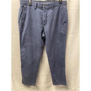 Flex Men's Blue Action Khakis/ Pants Stretch Straight fit  Size 34x30 SKU 2869